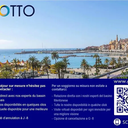 Les Daturas - Giotto - Centre Avec Terrasse Et Parking Mae-9254 * Menton